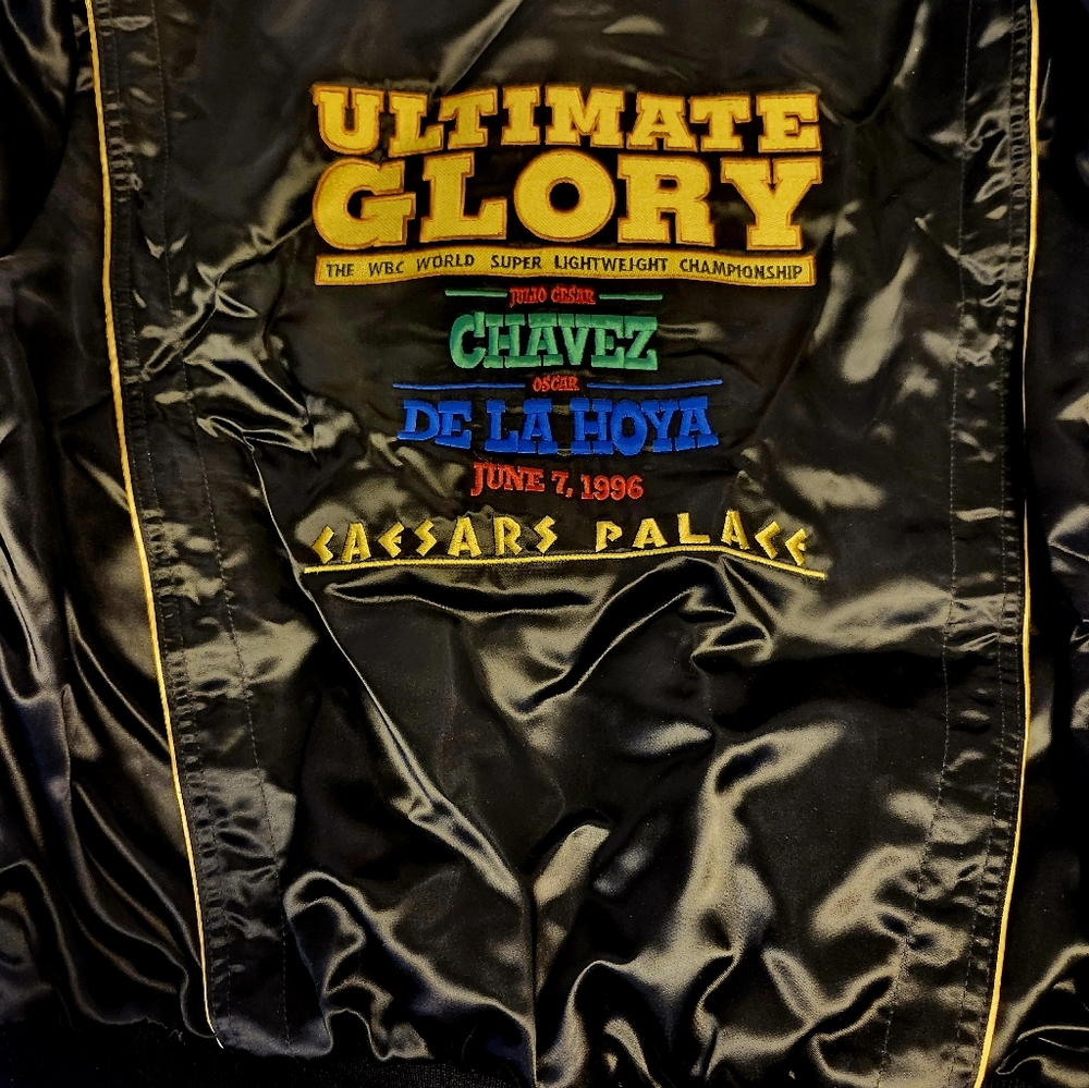 Original 1996 'Ultimate Glory. Chavez v De La Hoya' Sponsors Reversible Jacket